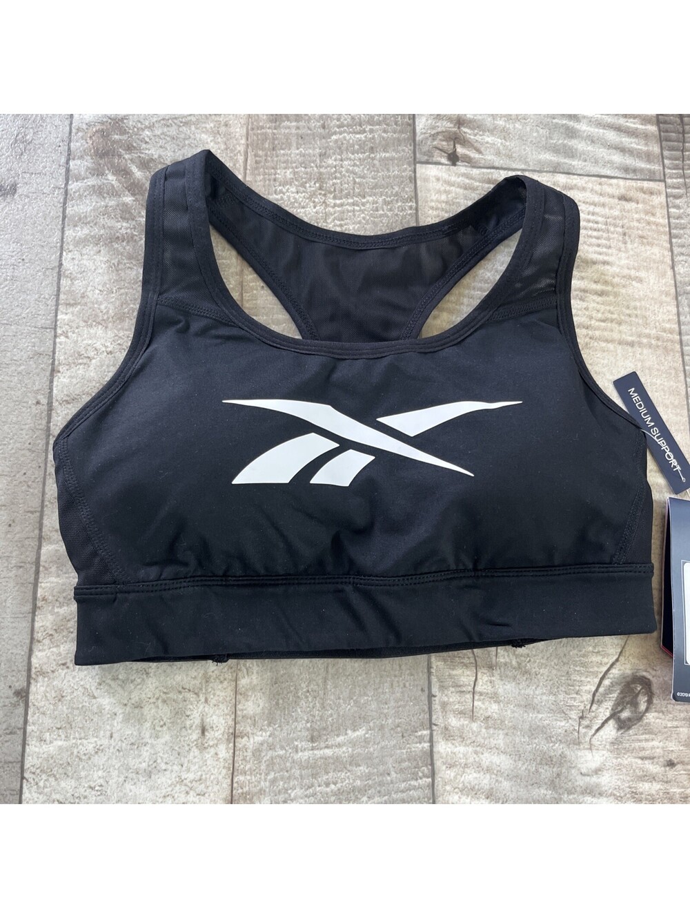 Reebok Women's Black Lux Sports Bra Size Small $45 MSRP